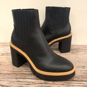 Dolce Vita Caster H2O Onyx Leather Bootie